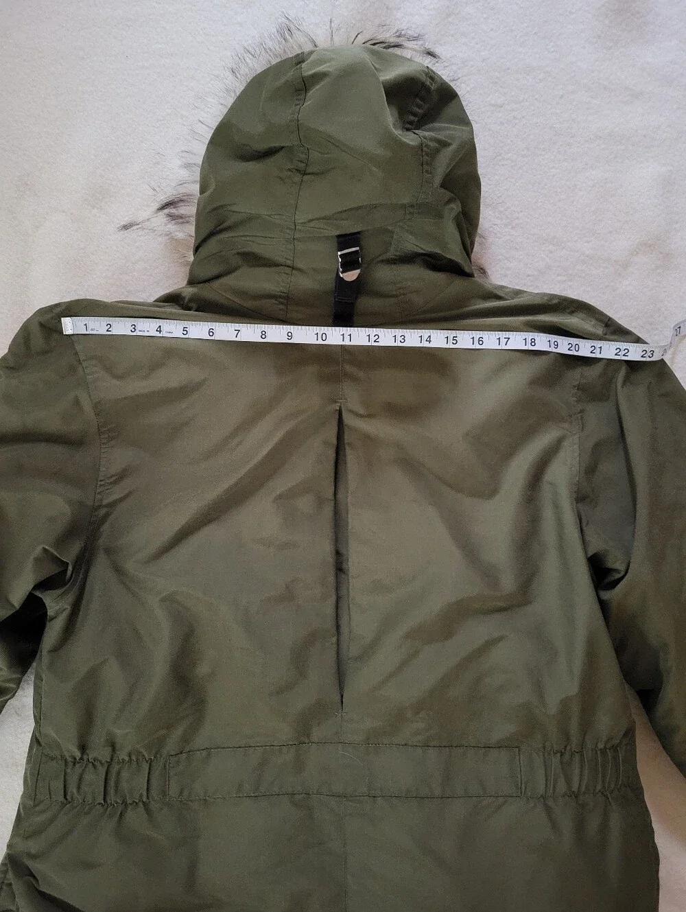 Vintage Eddie Bauer goose Down Coat, Men's Size Medium, Fur trim around the Hood